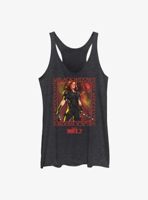 Marvel What If?? Post Apocalyptic Black Widow Womens Tank Top