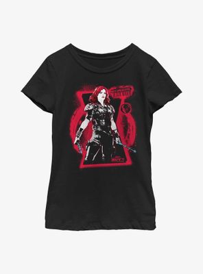 Marvel What If?? Black Widow Post Apocalypse Ready Youth Girls T-Shirt