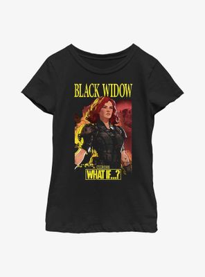 Marvel What If?? Black Widow Apocalyptic Suit Youth Girls T-Shirt