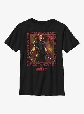 Marvel What If?? Post Apocalyptic Black Widow Youth T-Shirt