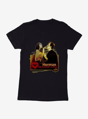 The Munsters Lily & Herman Monster Love Womens T-Shirt