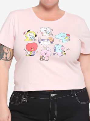 BT21 Little Buddy Group Girls Baby T-Shirt Plus
