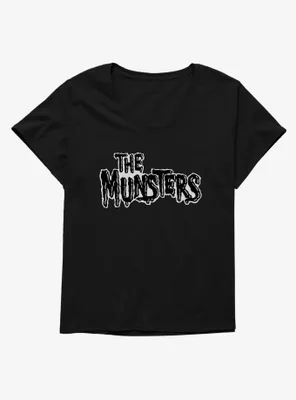 The Munsters Black & White Title Womens T-Shirt Plus