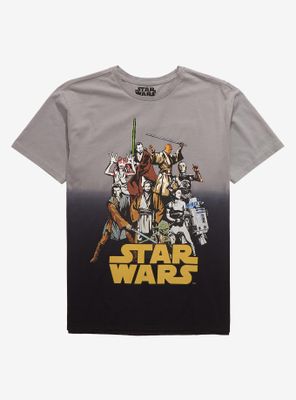 Star Wars Classic Characters Dip-Dye T-Shirt - BoxLunch Exclusive