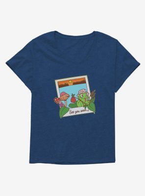 Cottagecore Frog Womens T-Shirt Plus
