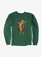 Cottagecore Nature Cat Sweatshirt