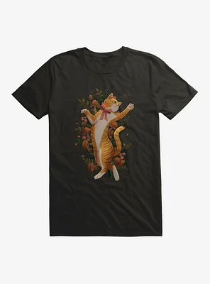 Cottagecore Nature Cat T-Shirt
