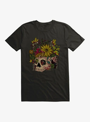 Cottagecore Skeleface Garden Skelefae T-Shirt