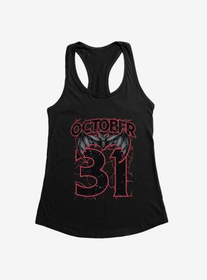 October 31 Bat Womens Tank Top