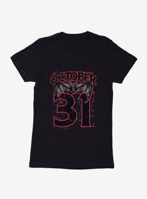 October 31 Bat Womens T-Shirt