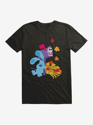 Blue's Clues Mailbox And Blue Autumn Leaves T-Shirt