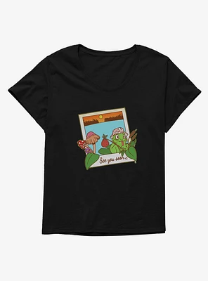 Cottagecore Frog Girls T-Shirt Plus