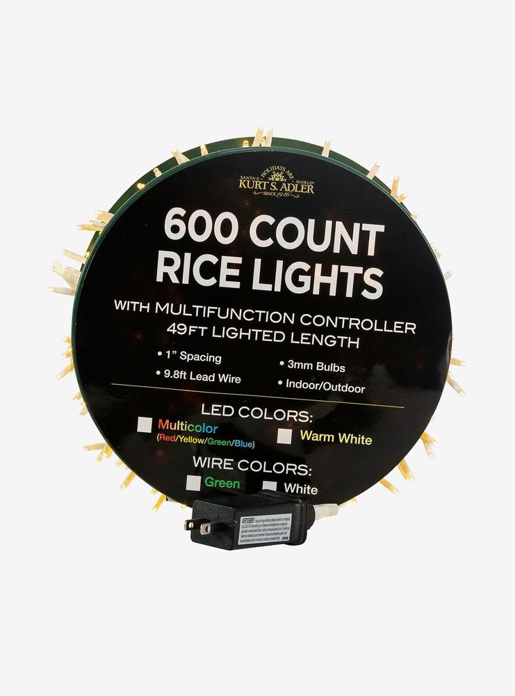 Light Warm White Led White Wire Rice Lights