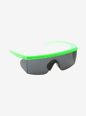 Lime Green Moto Sport Sunglasses