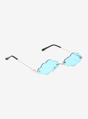 Pastel Blue Clouds Sunglasses