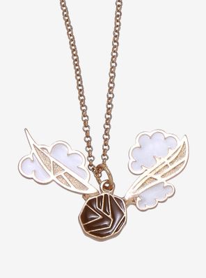 Harry Potter Golden Snitch Stained Glass Necklace - BoxLunch Exclusive