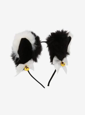 Black & Cat Ear Headband