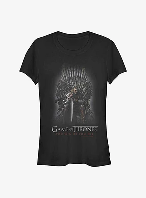 Game Of Thrones Stark Iron Throne Girls T-Shirt