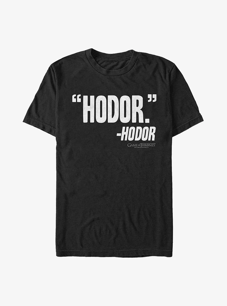 Game Of Thrones Hodor Thoughts T-Shirt