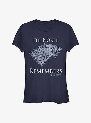 Game Of Thrones Stark North Remembers Girls T-Shirt
