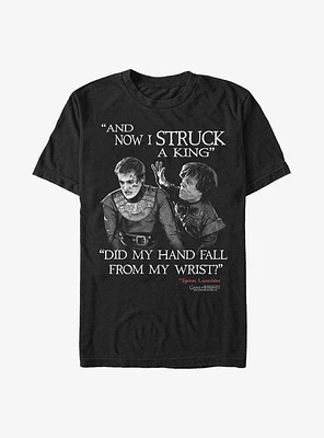 Game Of Thrones Tyrion Joffrey Struck A King T-Shirt