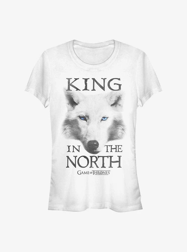 Game Of Thrones King The North Wolf Girls T-Shirt