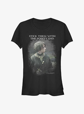 Game Of Thrones Arya Stick The Pointy End Girls T-Shirt
