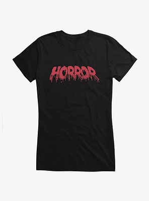 Horror Blood Drip Girls T-Shirt