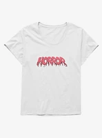 Horror Blood Drip Girls T-Shirt Plus