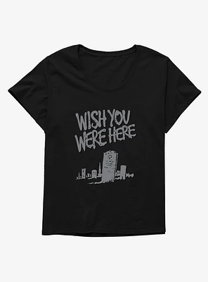Wish You Were Here Tombstone Girls T-Shirt Plus
