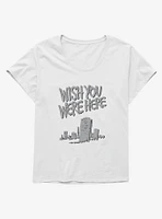 Wish You Were Here Tombstone Girls T-Shirt Plus