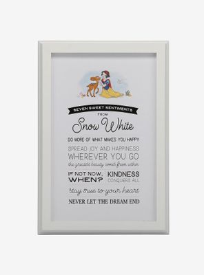 Disney Snow White Lessons Framed Wood Décor