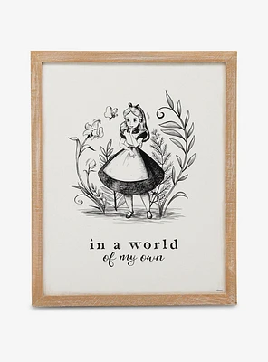 Disney Alice In Wonderland Framed Wood Décor