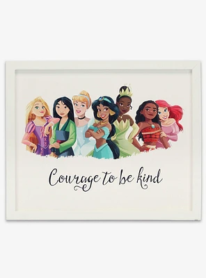 Disney Princesses Courage To Be Kind Framed Décor
