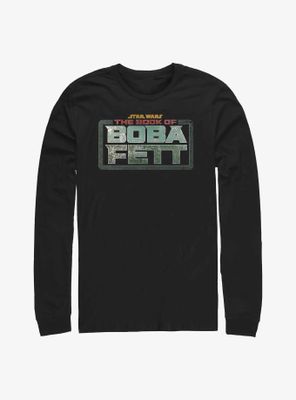 Star Wars The Book Of Boba Fett Main Logo Colors Long-Sleeve T-Shirt