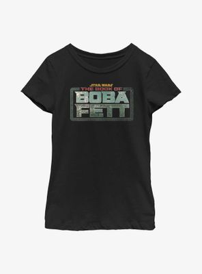Star Wars The Book Of Boba Fett Main Logo Colors Youth Girls T-Shirt