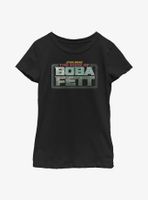 Star Wars The Book Of Boba Fett Main Logo Colors Youth Girls T-Shirt