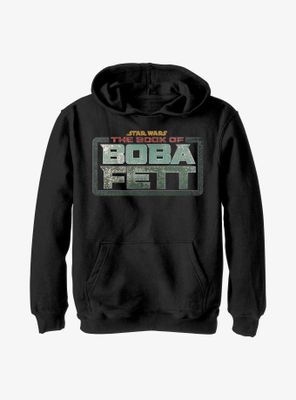 Star Wars The Book Of Boba Fett Main Logo Colors Youth Hoodie