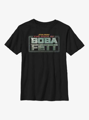 Star Wars The Book Of Boba Fett Main Logo Colors Youth T-Shirt