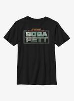 Star Wars The Book Of Boba Fett Main Logo Colors Youth T-Shirt