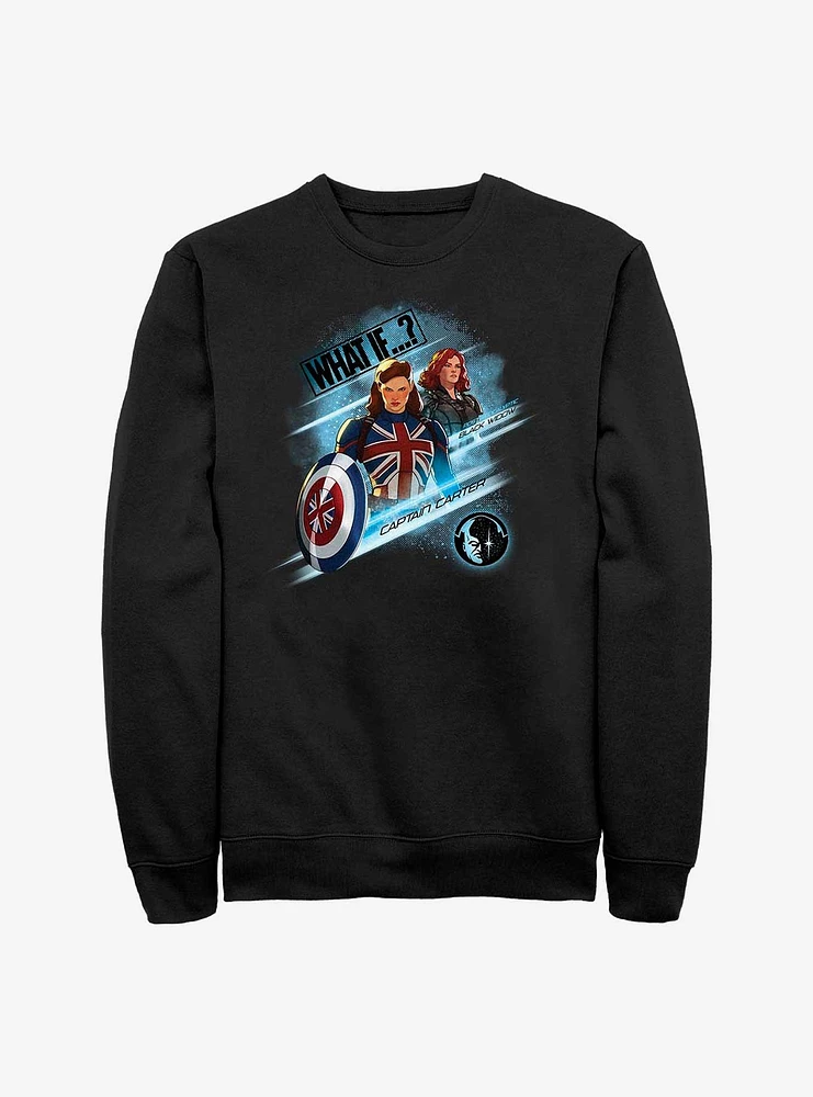 Marvel What If?? Captain Carter & Black Widow Team Up Sweatshirt