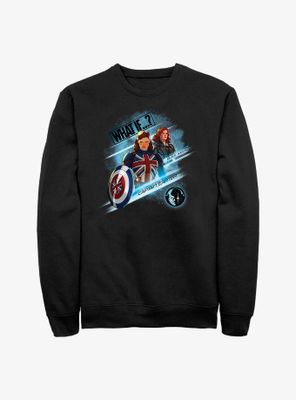 Marvel What If?? Captain Carter & Black Widow Team Up Sweatshirt