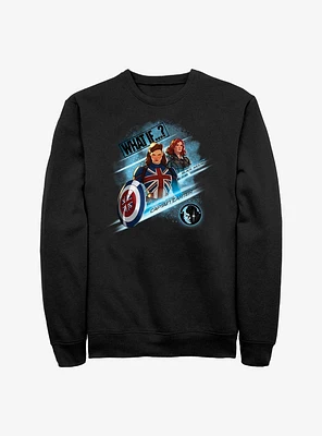 Marvel What If?? Captain Carter & Black Widow Team Up Sweatshirt