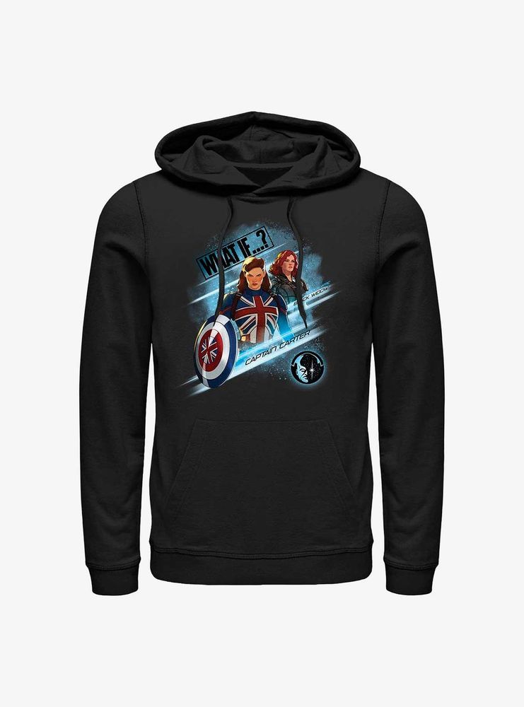 Marvel What If?? Captain Carter & Black Widow Team Up Hoodie