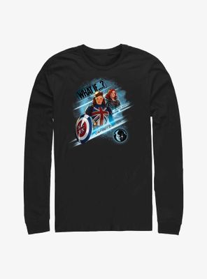 Marvel What If?? Captain Carter & Black Widow Team Up Long-Sleeve T-Shirt