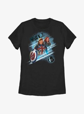 Marvel What If?? Captain Carter & Black Widow Team Up Womens T-Shirt