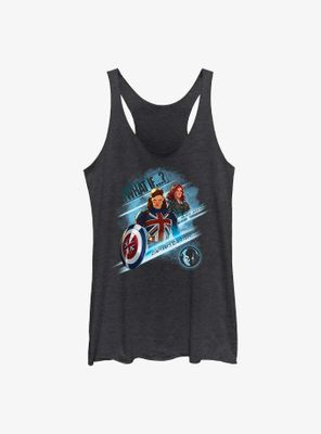Marvel What If?? Captain Carter & Black Widow Team Up Womens Tank Top