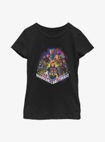 Marvel What If?? Guardians Of The Multiverse Team Up Youth Girls T-Shirt