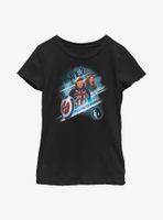 Marvel What If?? Captain Carter & Black Widow Team Up Youth Girls T-Shirt