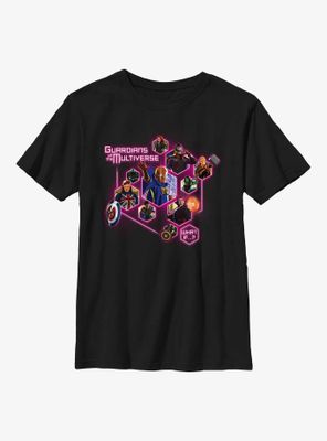 Marvel What If?? Guardians Of The Multiverse Pods Youth T-Shirt